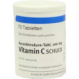 ASCORBINSÄURE Tab. 100 mg C-vitamin, 70 stk
