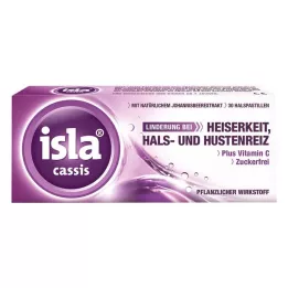 ISLA CASSIS Pastiller, 30 stk