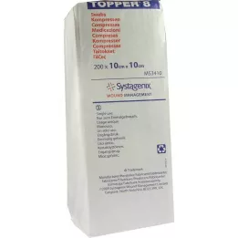 TOPPER 8 kompresser 10x10 cm usterile, 200 stk