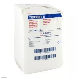 TOPPER 8 komp. 10x10 cm usteril, 100 stk