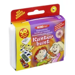 KINDERPFLASTER Farverig, 50 stk