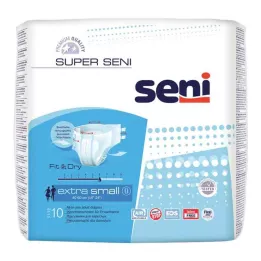SUPER SENI Inkontinensbukser str. XS, 10 stk