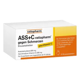 ASS + C-ratiopharm mod smerte brusetabletter, 10 stk