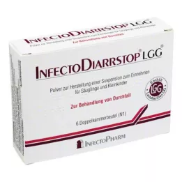 INFECTODIARRSTOP LGG Pulver til fremstilling af suspension til oral administration, 6 stk