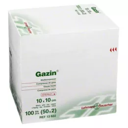 GAZIN Gaze komp.10x10 cm steril 8-lags, 50X2 stk