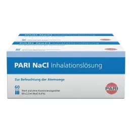 PARI Ampuller til NaCl-inhalationsopløsning, 120X2,5 ml