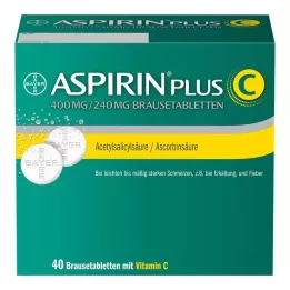ASPIRIN plus C brusetabletter, 40 stk