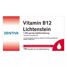 VITAMIN B12 1.000 μg Lichtenstein ampuller, 100X1 ml
