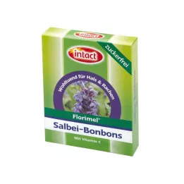FLORIMEL Sage Bonbons med C-vitamin uden sukker, 40 g