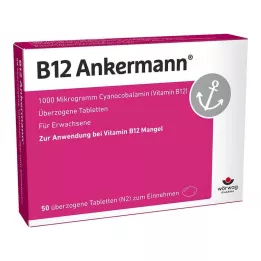 B12 ANKERMANN overtrukne tabletter, 50 stk