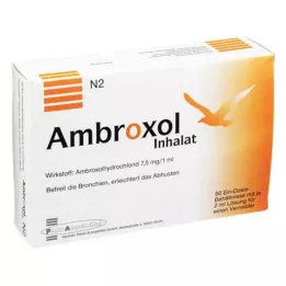 AMBROXOL Inhalationsopløsning til en forstøver, 50X2 ml