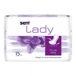 SENI Lady Incontinence Pad plus, 15 stk
