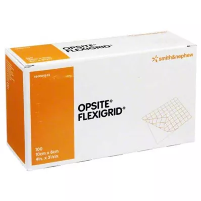 OPSITE Flexigrid transp. sårforbinding 8x10 cm steril, 100 stk