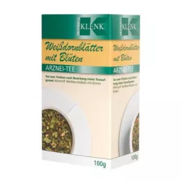 WEISSDORNBLÄTTER med blomsterte, 100 g