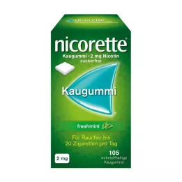 NICORETTE 2 mg freshmint tyggegummi, 105 stk