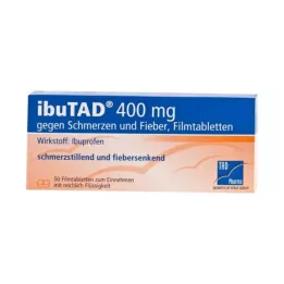 IBUTAD 400 mg mod smerter og feber, filmovertrukne tabletter, 50 stk