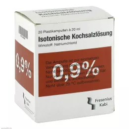 KOCHSALZLÖSUNG 0,9% plastik amp. Fresenius, 20X20 ml