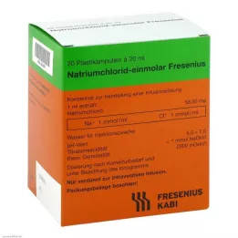NATRIUMCHLORID-et-mol Fresenius PE-Amp.Inf.-L.-K., 20X20 ml