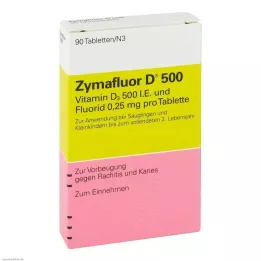 ZYMAFLUOR D 500 tabletter, 90 stk
