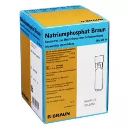 NATRIUMPHOSPHAT Braun MPC Infusionsopløsningskoncentrat, 20X20 ml