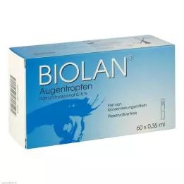 BIOLAN Øjendråber enkeltdosispipetter, 60X0,35 ml