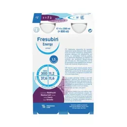 FRESUBIN ENERGY DRINK Drikkeflaske for skovfrugter, 4X200 ml