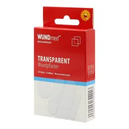 Plaster transparent vandtæt 4 størrelser, 20 stk