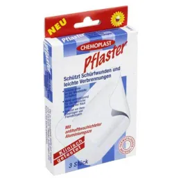 Plaster med aluminiumsgazeafskrabninger, 3 stk