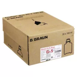 GLUCOSE 5% B.Braun Ecoflac Plus, 20X100 ml