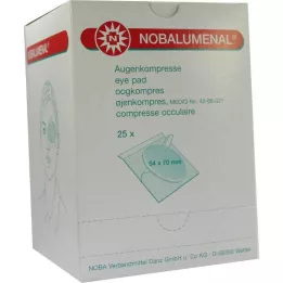 NOBALUMENAL Øjenkompress 54x70 mm steril, 25 stk
