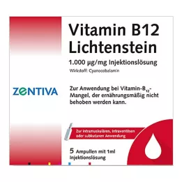 VITAMIN B12 1.000 μg Lichtenstein ampuller, 5X1 ml
