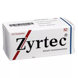 ZYRTEC Filmovertrukne tabletter, 100 stk