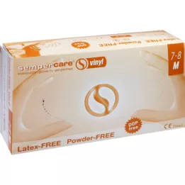 SEMPERCARE Vinyl Unters.Handsch.unst.pudfr.Gr.M, 100 stk