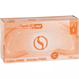 SEMPERCARE Vinyl Unters.Handsch.unst.pudfr.Gr.L, 100 stk