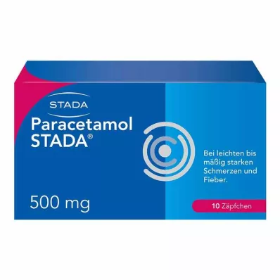 PARACETAMOL STADA 500 mg stikpiller, 10 stk