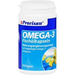 PROVISAN Omega-3 fiskeoliekapsler, 240 stk