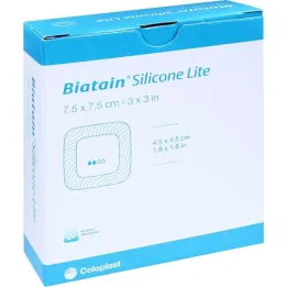 Biatain Silicone Lite skumbandage 7,5x7,5 cm, 10 stk