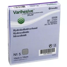 VARIHESIVE ekstra tynd 10x10 cm HKV hydroaktiv, 5 stk