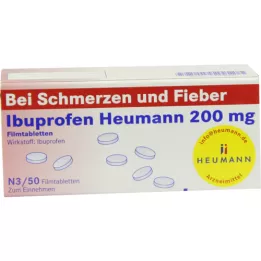 IBUPROFEN Heumann 200 mg filmovertrukne tabletter, 50 stk
