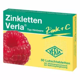 ZINKLETTEN Verla hindbærpastiller, 50 stk