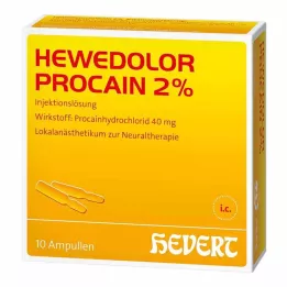 HEWEDOLOR Procaine 2% ampuller, 10 stk