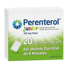 PERENTEROL Junior 250 mg pulverflaske, 20 stk