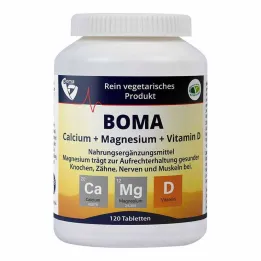 Calcium Magnesium D-vitamintabletter, 120 stk