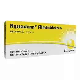 NYSTADERM Filmovertrukne tabletter, 20 stk