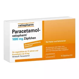 PARACETAMOL-ratiopharm 1.000 mg stikpiller, 10 stk