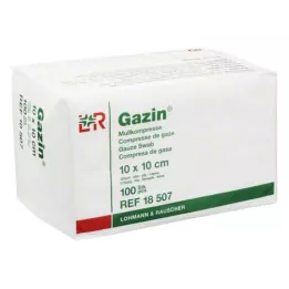 GAZIN Gaze komp. 10x10 cm usteril 12-fold betjening, 100 stk