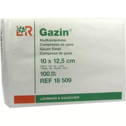 GAZIN Gaze komp. 10x12,5 cm usteril 12-fold betjening, 100 stk