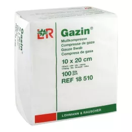 GAZIN Gaze komp. 10x20 cm usteril 12-fold betjening, 100 stk