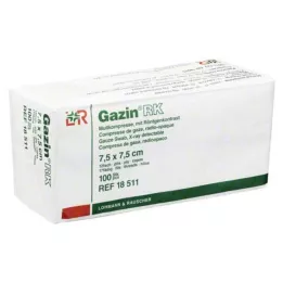GAZIN Gaze komp 7,5x7,5 cm usteril 12-fold RK, 100 stk