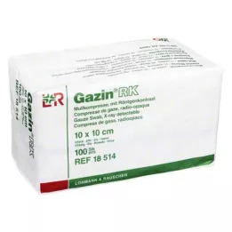 GAZIN Gaze komp 10x10 cm usteril 12-fold RK, 100 stk